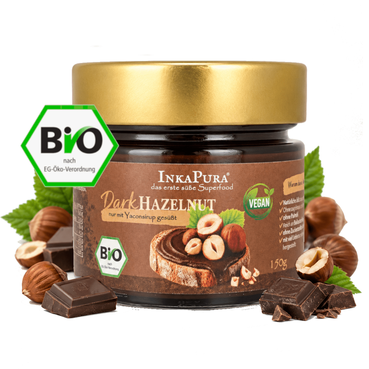 Bio DarkHazelnut Aufstrich - InkaPura