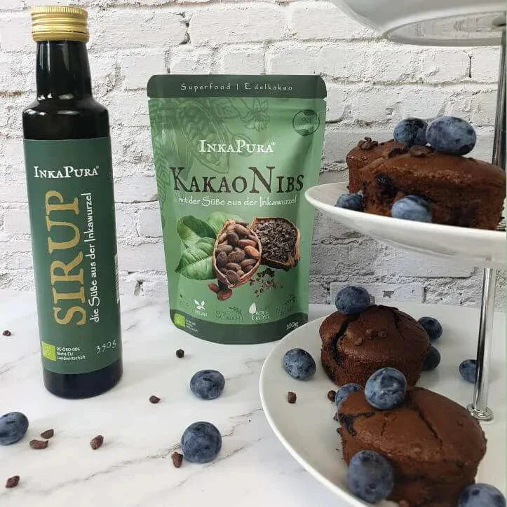 Schoko-Blaubeer-Muffins