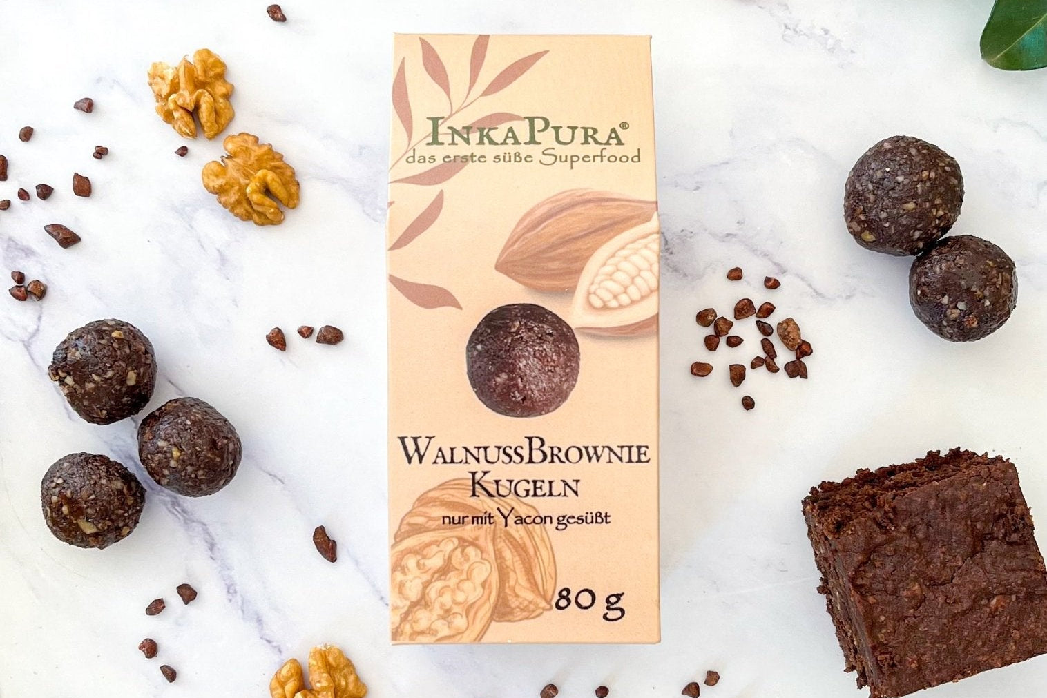 Bio WalnussBrownie Kugeln - InkaPura